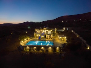 Aerial photo of the Villa