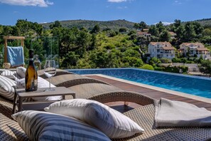 View of the sea from the outdoor terrace of luxury villa Blue Star of Brac
