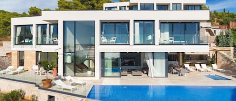 Croatia luxury villa Hvar Fantasy with a private terrace and heated pool for fulfilled vacation and rent