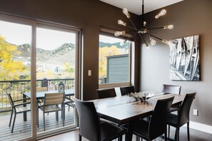 Dining area and outdoor patio