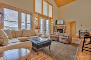Plenty of cozy seating in the living room