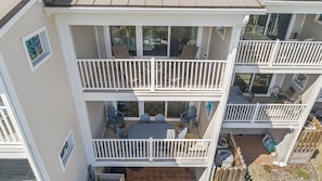 Outdoor view of both ocean view balconies