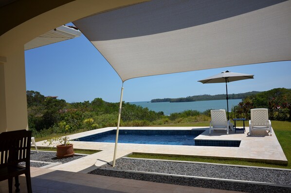 Possible boat trips to many islands  can be done from the beach below .