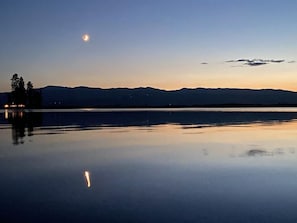 Moonrise over the river