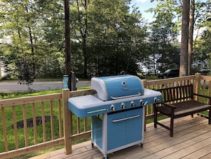 Deck with peek a boo lake views