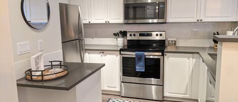 Fully loaded kitchen with all the amenities needed for your stay!