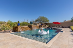 Amazing backyard with large pool!