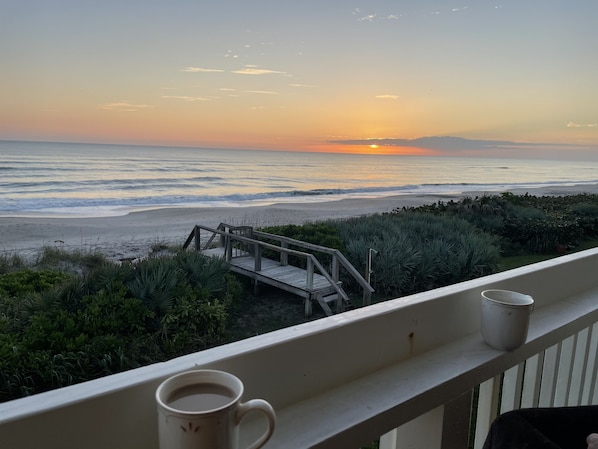 Sunrise as seen from 2nd floor balcony!