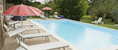 Water, Property, Plant, Furniture, Sky, Swimming Pool, Shade, Rectangle, Tree, Outdoor Furniture