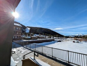 Back patio - Steps away from Mountain House Base Area #winter