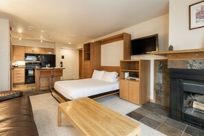 Living room and queen murphy bed
