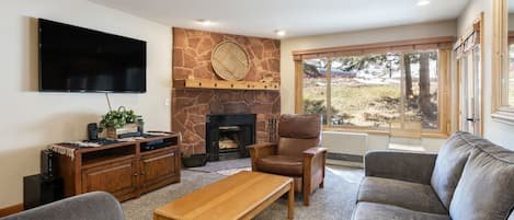 Enjoy views of the slopes from the living area