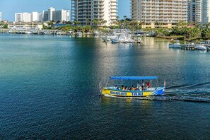 Water Taxi Picks Everyone Up at the Dock & Transports you to the Harbor Walk or anywhere throughout the Harbor Area