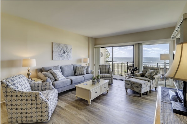 Living Room with balcony access