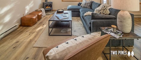 Living Room with Gas Fireplace & Flat Screen TV