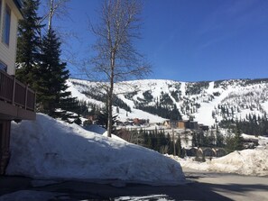 beautiful view of slopes and village