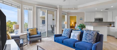 Living Area with Balcony