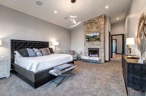 #1-Master Bedroom with fireplace