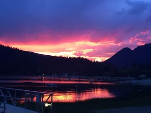 Sunset over the lake