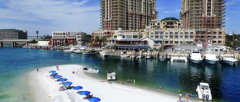 White sand is everywhere in Destin!