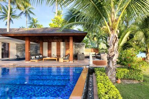 A shaded sala is wonderful for all-day dining and lounging.
