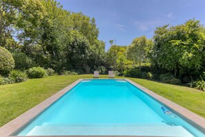 Soak up the sun around this large pool that gets the full sun.