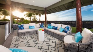 Enjoy relaxing on the covered lanai