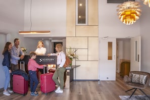 Sittområde i lobbyn