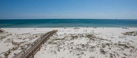 Balcony view of private boardwalk for guest's use