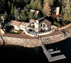 Deep water lakefront home.