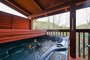 savor your own private hot tub time