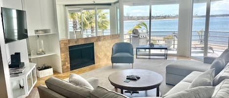 Main Living Area with gorgeous views of Sail Bay
