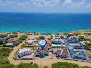 Aerial view of the neighborhood
