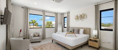 "Escape the world in this cozy and tranquil bedroom setting