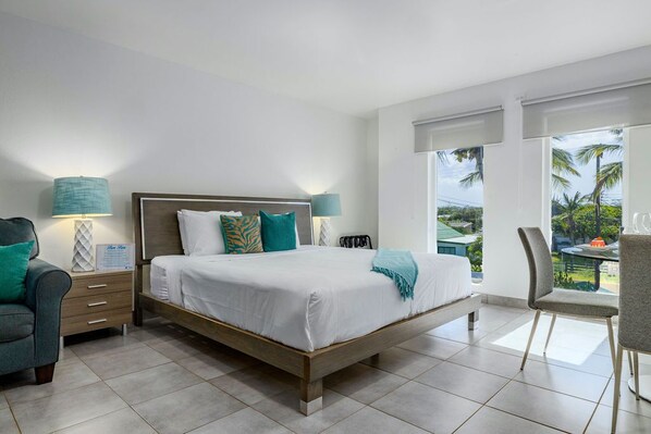 Large bedroom with king size bed