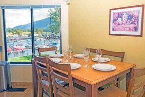 Dining Area with View of Marina
