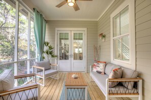 Inviting front porch.