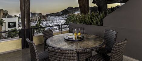 Enjoy stunning views from your private terrace