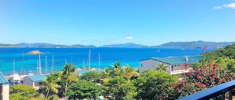 Gorgeous View from the balcony of St. John USVI and British Virgin Islands
