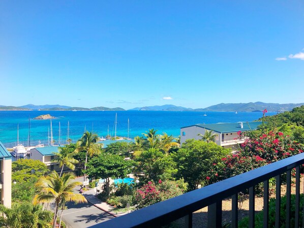 Gorgeous View from the balcony of St. John USVI and British Virgin Islands