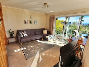 Living area with sofa or sofa bed by early request only