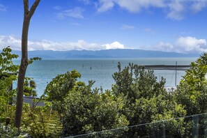 Views from the balcony of the apartment - straight over the harbour entrance!
