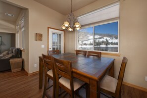Dining area off of kitchen on main level.