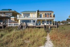 Walk right to the beach from the back patio