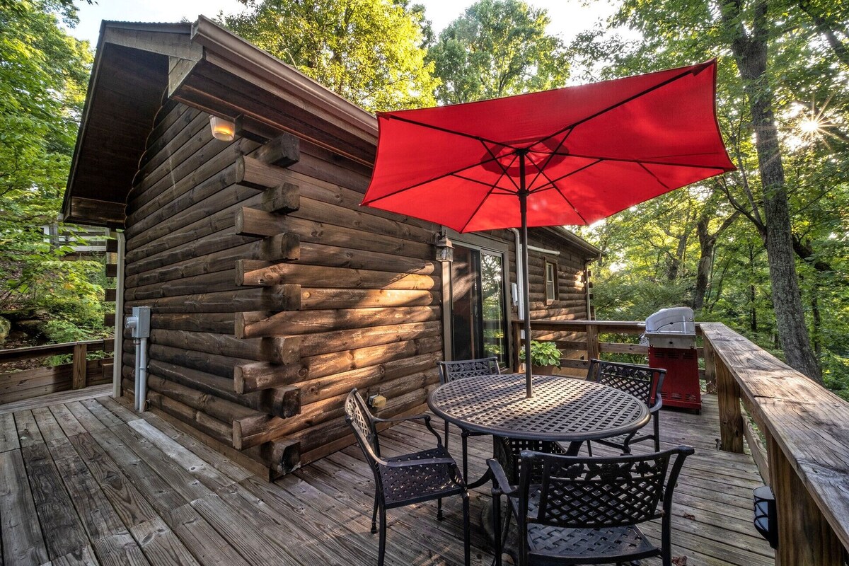 Exceptional 1BR/1Bath Cabin w/jacuzzi tub, Roku TV, Gas Grill