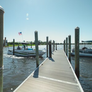 Boat slip available (notJuly) Bring lines to tie up boat. No kids under 18 alone