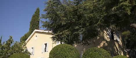 La maison dans son écrin de verdure 