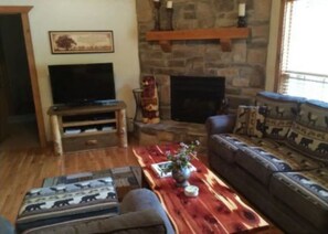 Rustic Themed furniture throughout the cabin