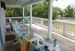 Front porch with Bald Head Creek view