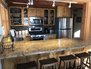 Updated Kitchen, well stocked with everything you need